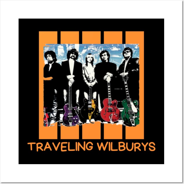 Traveling Wilburys - Retro Wall Art by 2 putt duds